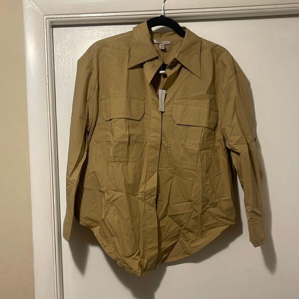 NWT banana republic button down shirt large PETITE